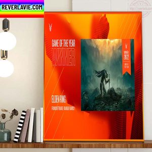 Elden Ring Winner 2022 Game Of The Year At The Game Awards Home Decor Poster Canvas