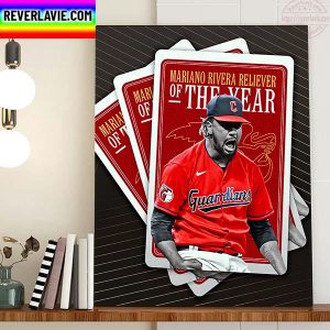 Emmanuel Clase Is The 2022 Mariano Rivera AL Reliever Of The Year Home Decor Poster Canvas