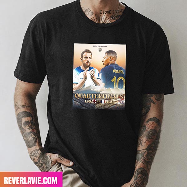 England and France Will Face Off In The Knockout Stange Of A Men FIFA World Cup Style T-Shirt England and France Will Face Off In The Knockout Stange Of A Men FIFA World Cup Style T-Shirt