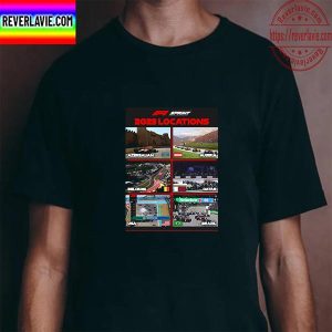 F1 Sprint 2023 Locations Unisex T-Shirt