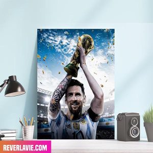 FIFA World Cup 2022 Argentina Team Congratulations Lionel Messi Home Decorations Canvas-Poster