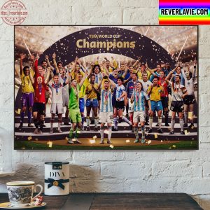 FIFA World Cup Champions Glorious New Entrant Lionel Messi And Argentina Home Decor Poster Canvas