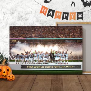 FIFA World Cup Qatar 2022 Champions Are Argentina Home Decor Poster Canvas