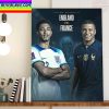 England Vs France In Quarter Final FIFA World Cup Qatar 2022 Home Decor Poster Canvas