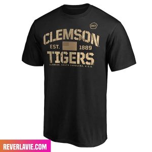 Fanatics Branded Black Clemson Tigers OHT Military Appreciation Boot Camp Style T-Shirt