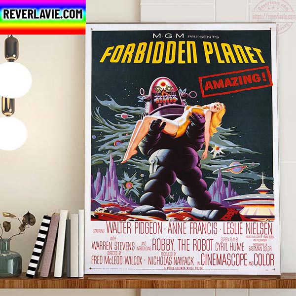 Forbidden Planet MGM Presents Home Decor Poster Canvas Forbidden Planet MGM Presents Home Decor Poster Canvas