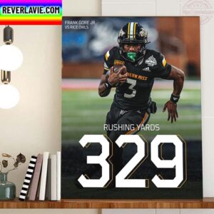 Frank Gore Jr 329 Rushing Yards With Southern Miss Football Home Decor Poster Canvas