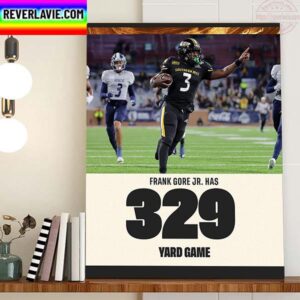 Frank Gore Jr Has 329 Yard Game With Southern Miss Football Home Decor Poster Canvas