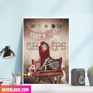 Georgia Bulldogs Football 2022 SEC Champions Go Dawgs Poster