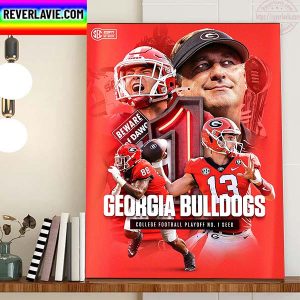 Georgia Football College Football Playoff No 1 Seed SEC ESPN Network Home Decor Poster Canvas