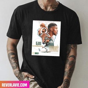 Giannis Antetokounmpo Milwaukee Bucks 15K Points Career And Counting Style T-Shirt