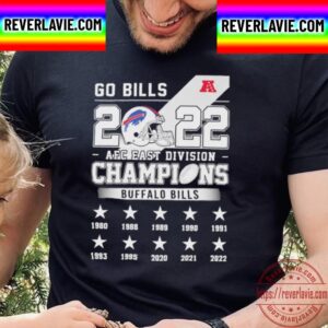 Go Bills 2022 AFC East Champions Buffalo Bills Unisex T-Shirt