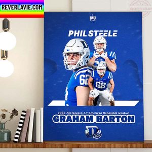 Graham Barton Is 2022 Postseason All American Honorable Mention Home Decor Poster Canvas