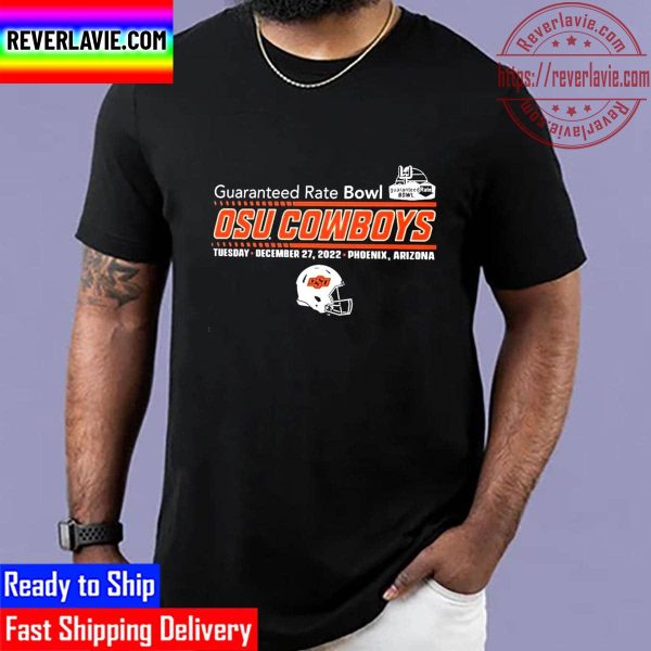 Guaranteed Rate Bowl 2022 Oklahoma State Football Helmet Unisex T-Shirt