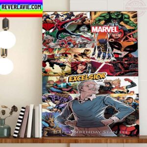 Happy 100th Birthday For Stan Lee Home Decor Poster Canvas