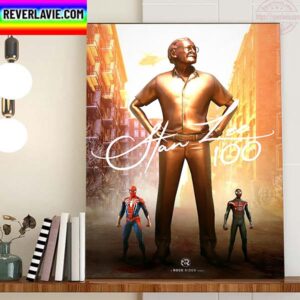 Happy 100th Birthday To Stan Lee The Comic Book Creator And Writer Home Decor Poster Canvas