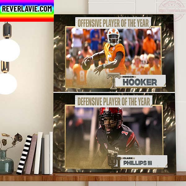 Hendon Hooker And Clark Phillips III Defensive And Offensive Player Of The Year Home Decor Poster Canvas Hendon Hooker And Clark Phillips III Defensive And Offensive Player Of The Year Home Decor Poster Canvas
