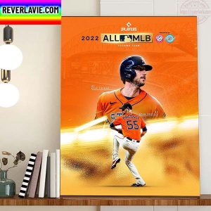 Houston Astros 2022 All MLB Second Team Home Decor Poster Canvas