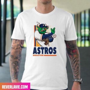 Houston Astros MLB Team Mascot Logo Fashion T-Shirt