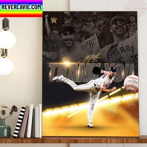Houston Astros Thank You For Everything Justin Verlander In MLB Home Decor Poster Canvas