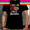 I Love My Pre K Sweeties Hearts Valentines Day Teacher Unisex T-Shirt