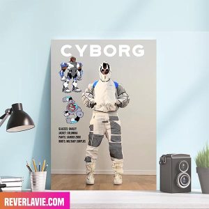 If The Teen Titans Wore High Fashion as Cyborg Home Decor Canvas
