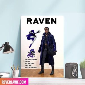 If The Teen Titans Wore High Fashion as Raven Home Decor Canvas
