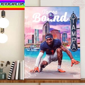 Illinois Football Heading To The Sunshine State Tampa Bound ReliaQuest Bowl Home Decor Poster Canvas