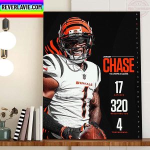 JaMarr Chase Vs Kansas City Chiefs 2 Games Home Decor Poster Canvas