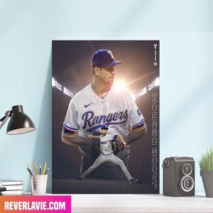 Jacob DeGrom Texas Rangers We Have Signed RHP To A 5 Year Contract Poster