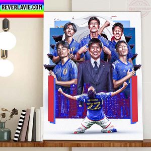 Japan Is Group E Winners FIFA World Cup Qatar 2022 Home Decor Poster Canvas
