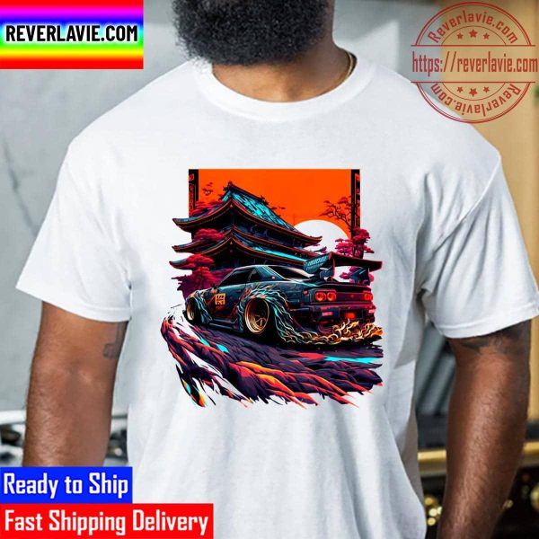 Japanese Retro Car Racing Drifting Art JDM Legend Tuning Unisex T-Shirt