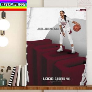 Jerkaila Jordan On 1K Career Points With Mississippi State Womens Basketball Home Decor Poster Canvas