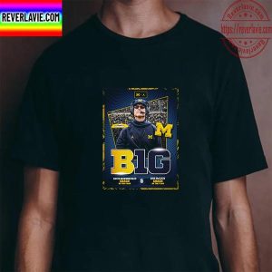 Jim Harbaugh Coach Michigan Football Big Ten Winner Both Coach Of The Year Unisex T-Shirt
