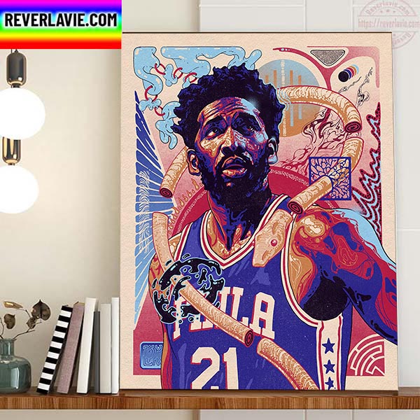 Joel Embiid Is Eastern Conference Player Of The Week 8 NBA Home Decor Poster Canvas Joel Embiid Is Eastern Conference Player Of The Week 8 NBA Home Decor Poster Canvas