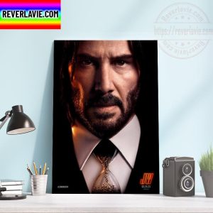 John Wick Chapter 4 Official Poster Home Decor Poster Canvas