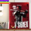 Keyshawn Campbell Signed Troy Trojans Football Home Decor Poster Canvas