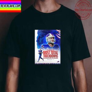 Josh Allen Record For Most Total Touchdowns In A Player First Five Seasons With Buffalo Bills Unisex T-Shirt