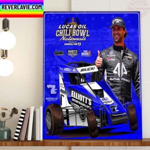 Josh Bilicki Is Lucas Oil Chili Bowl Nationals Home Decor Poster Canvas