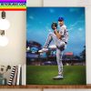 Justin Fields Most By A QB Since 1925 With Chicago Bears NFL Home Decor Poster Canvas