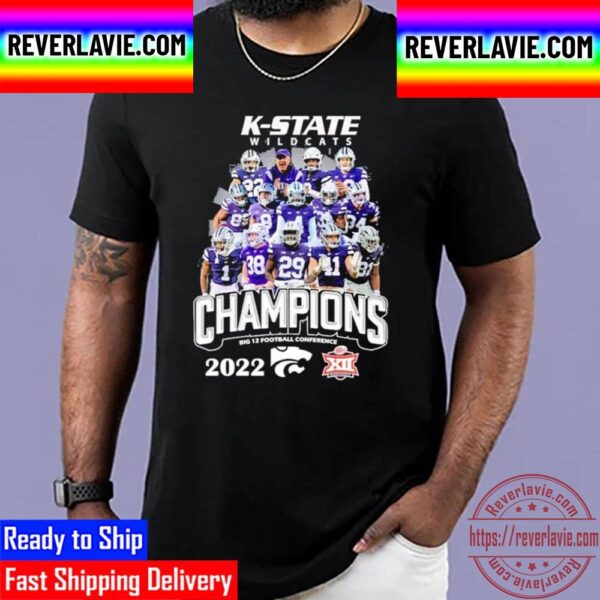 K State Wildcats 2022 Champions Big 12 Football Conference Unisex T-Shirt