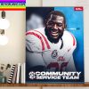 KD Hill SEC Community Service Team Ole Miss Football Home Decor Poster Canvas