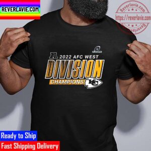 Kansas City Chiefs Fanatics Branded Red 2022 AFC West Division Champions Playoff Unisex T-Shirt