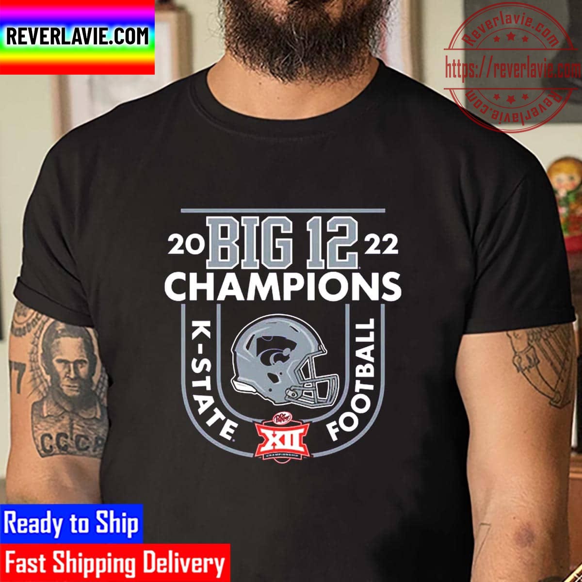 Kansas State 2022 Big 12 Football Champions Unisex T-Shirt Kansas State 2022 Big 12 Football Champions Unisex T-Shirt