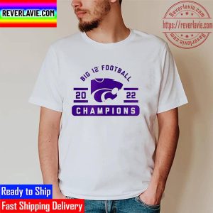 Kansas State Wildcats 2022 Big 12 Football Conference Champions Unisex T-Shirt