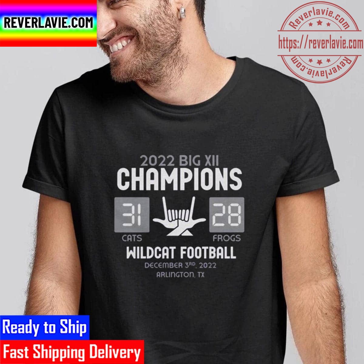 Kansas State Wildcats 2022 Big XII Champions 31 28 Frogs Unisex T-Shirt Kansas State Wildcats 2022 Big XII Champions 31 28 Frogs Unisex T-Shirt