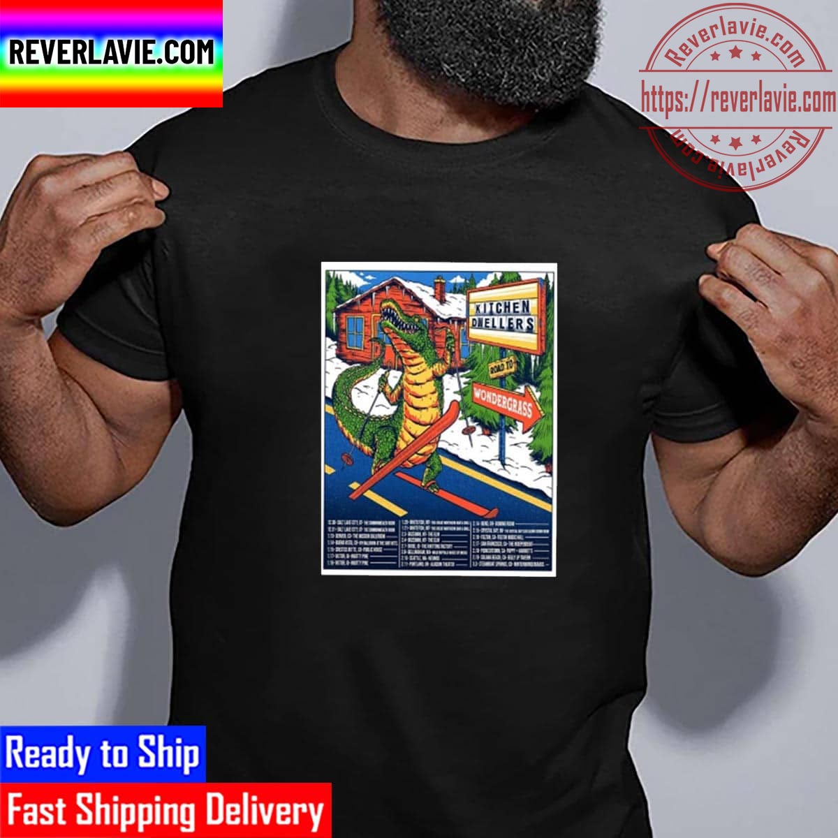 Kitchen Dwellers Road To Wondergrass 2023 Poster Unisex T-Shirt Kitchen Dwellers Road To Wondergrass 2023 Poster Unisex T-Shirt