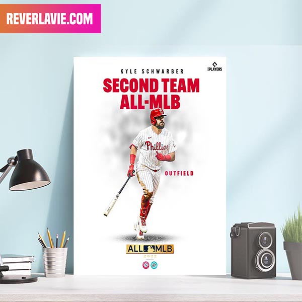 Kyle Schwarber Philadelphia Phillies Second Team All MLB Decor Poster Kyle Schwarber Philadelphia Phillies Second Team All MLB Decor Poster