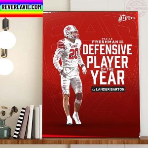 Lander Barton PAC 12 Conference Freshman Defensive Player Of The Year Home Decor Poster Canvas