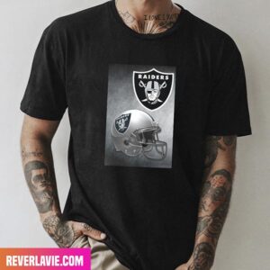 Las Vegas Raiders NFL Helmet Logo Fashion T-Shirt